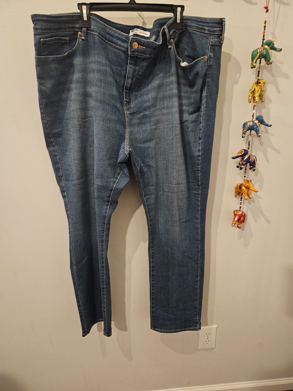 Straight Leg Women’s Jeans - Blue Denim